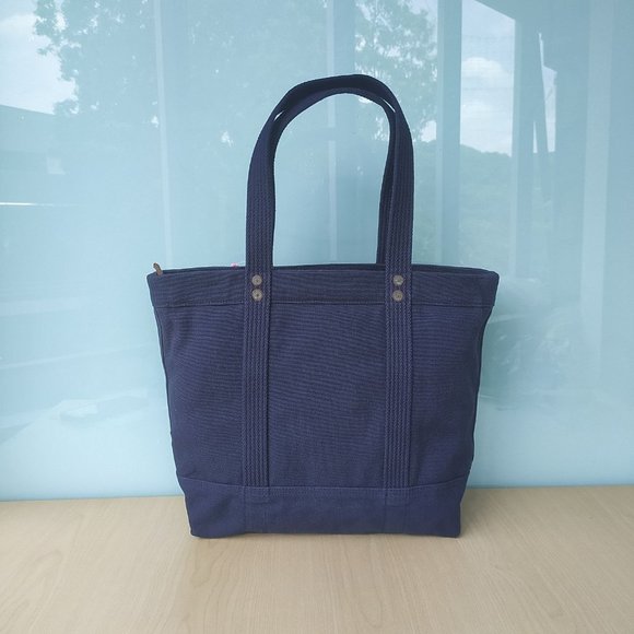 Polo Ralph Lauren Big Pony Canvas Tote Navy - Picture 5 of 16